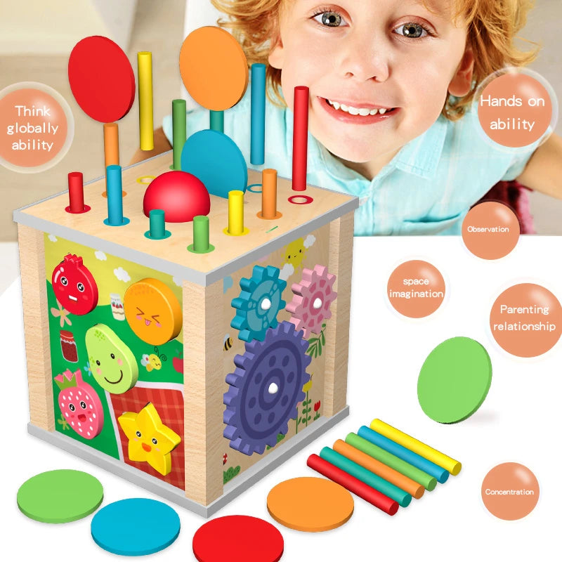 9-in-1 Montessori Permanence Box Learning Toy