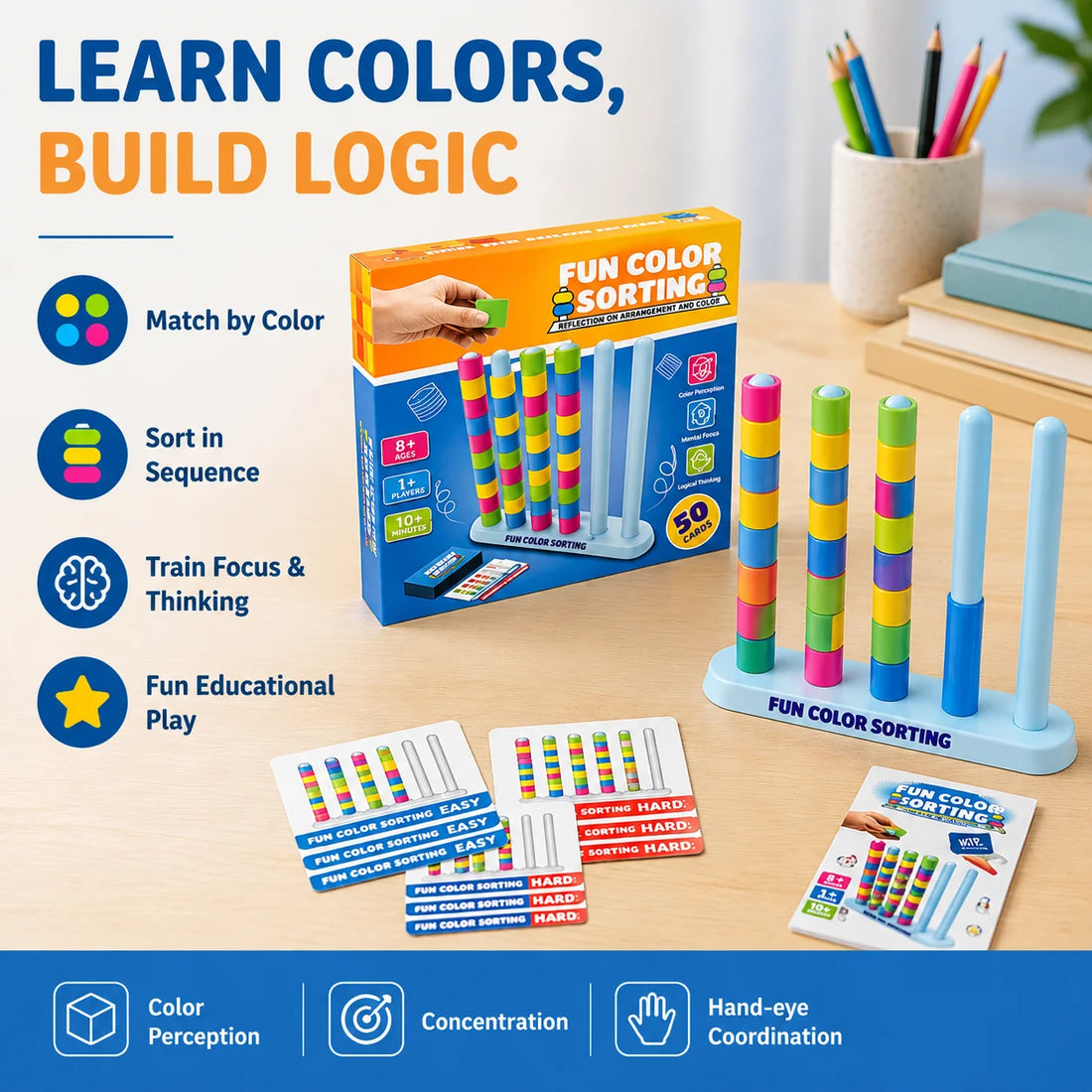 Montessori Logic Sequence Color Matching Game