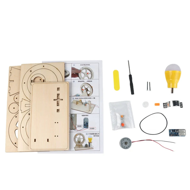 Wooden Hand Generator STEM Science Kit