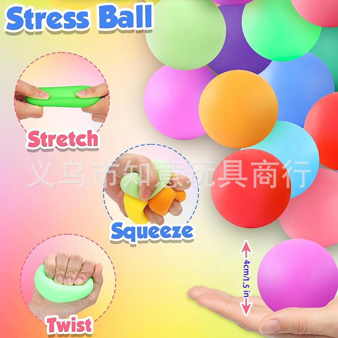 Slow Rising Stress Balls Sensory Fidget Toy