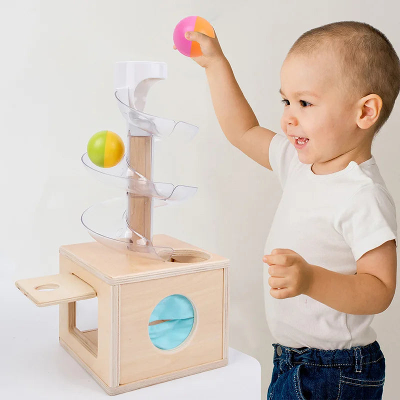 Montessori Rotating Track Rolling Ball Tower Toy