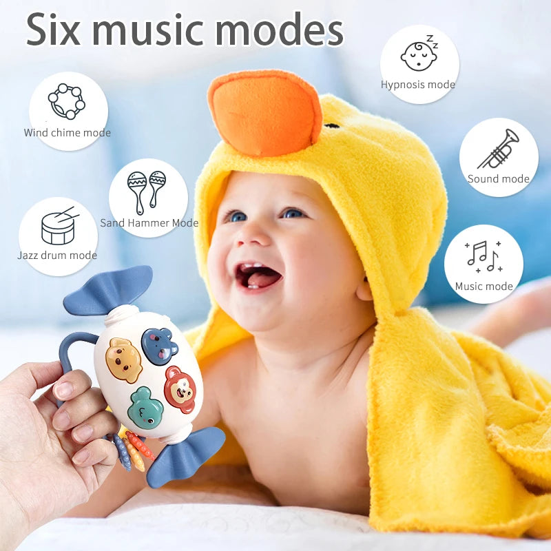 Montessori Music &amp; Sensory Activity Cube Toy – Early Learning Development Toy for Kids