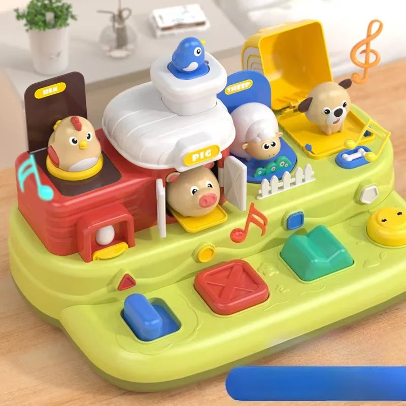 Kids Musical Farm Hide &amp; Seek Pop-Up Toy