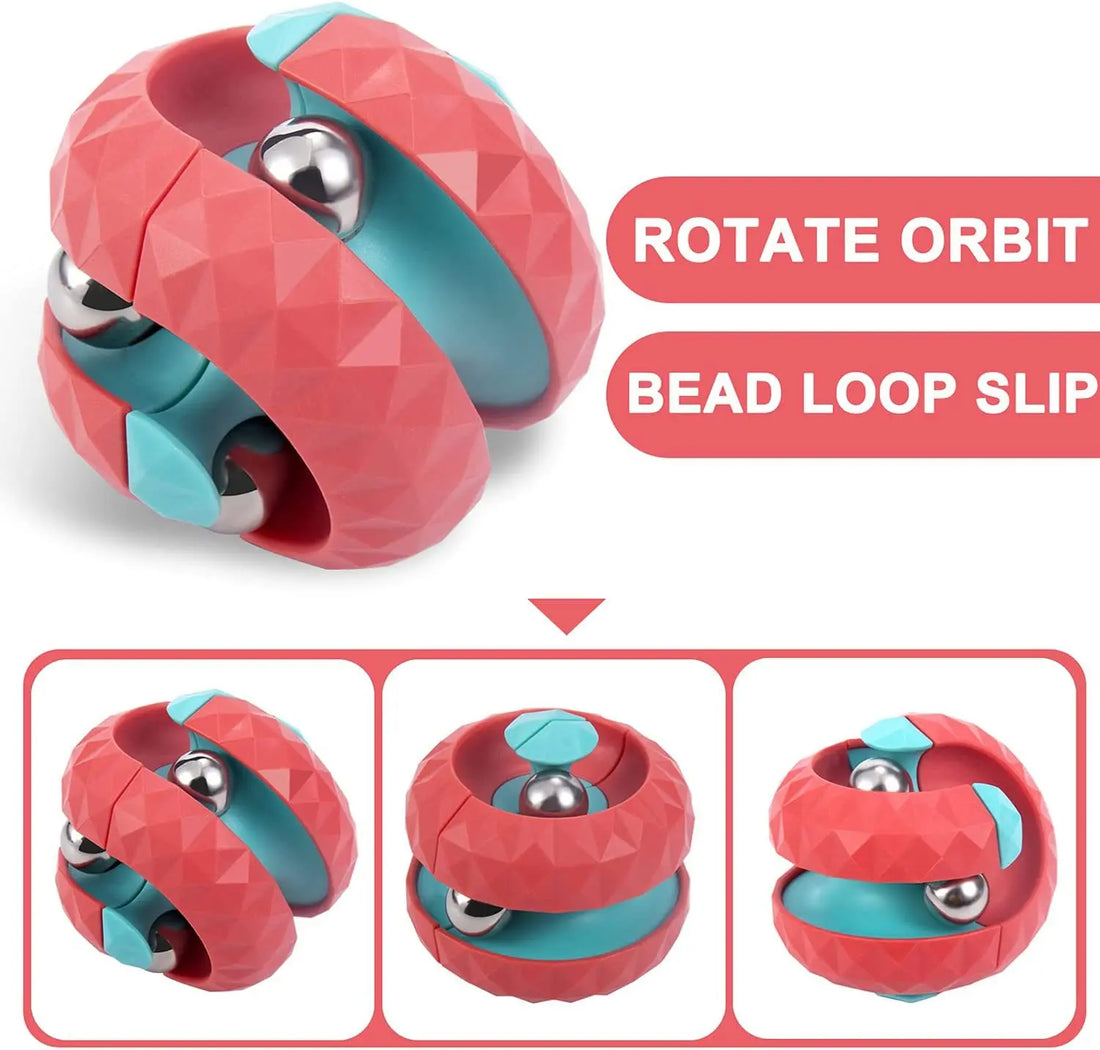 Track Ball Infinity Flip Fidget Cube
